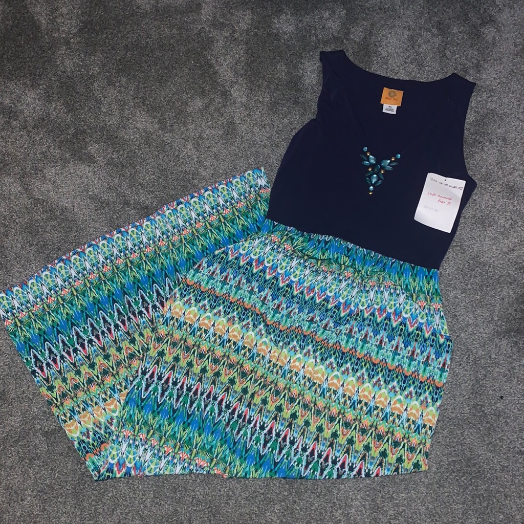 Ruby Rd Xs Colorful Maxi Dress Brand New